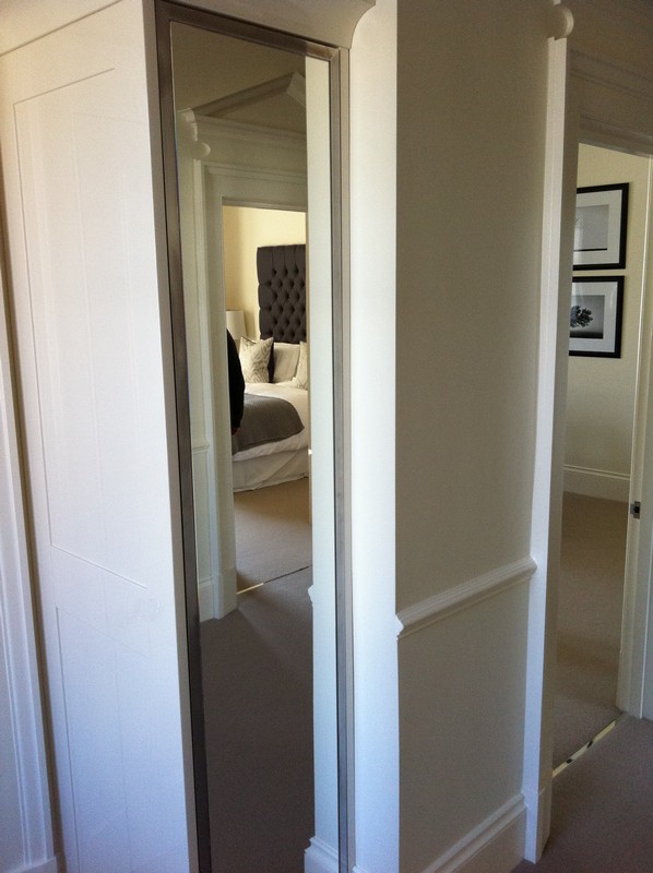 Full-length wardrobe mirror fitted in Feltham home