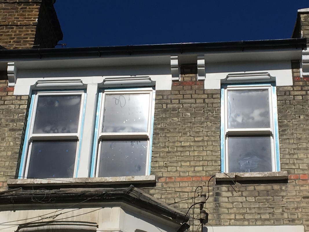 New uPVC sash windows fitted on Victorian terrace in Feltham