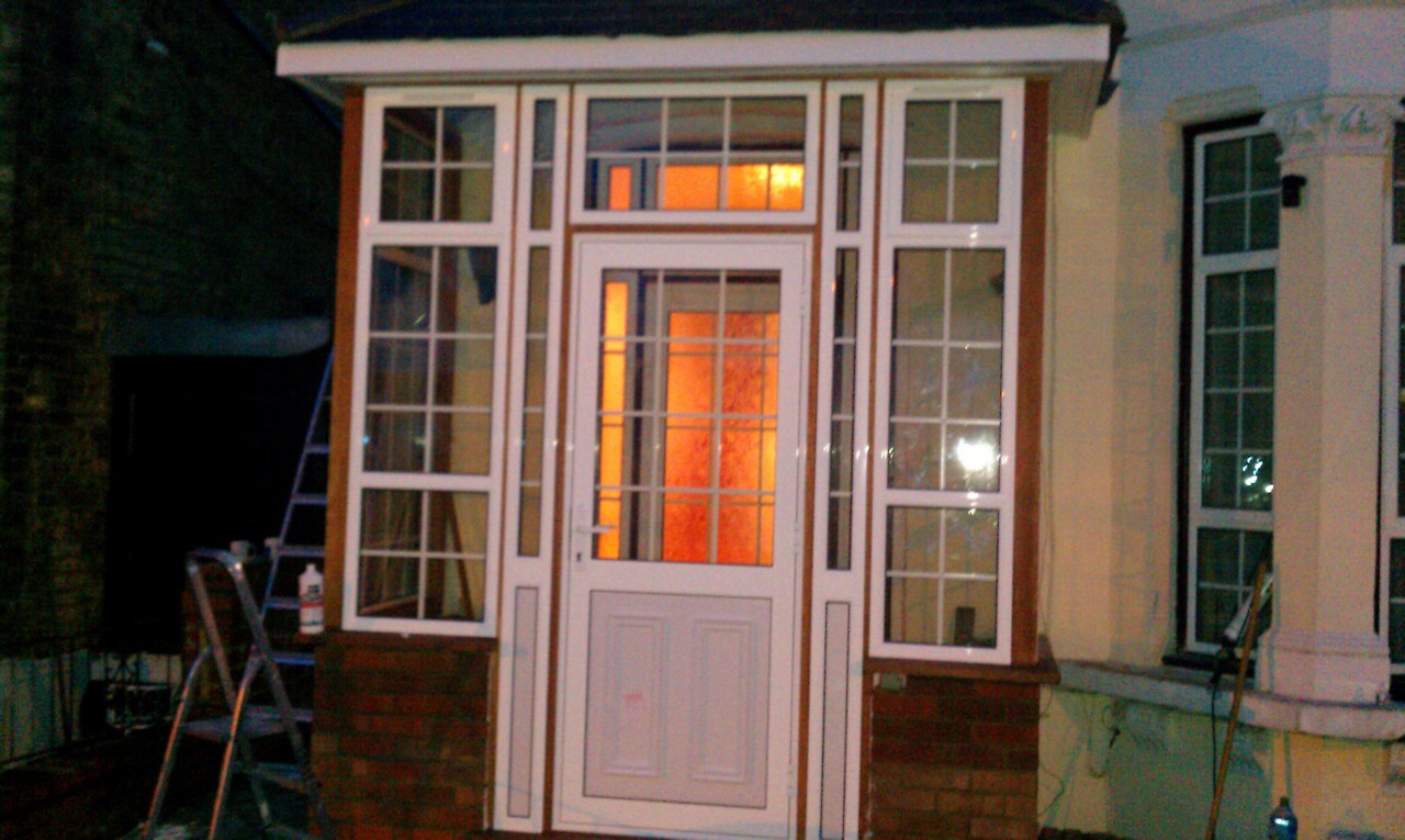 uPVC porch with Georgian bar glazing installed in Feltham